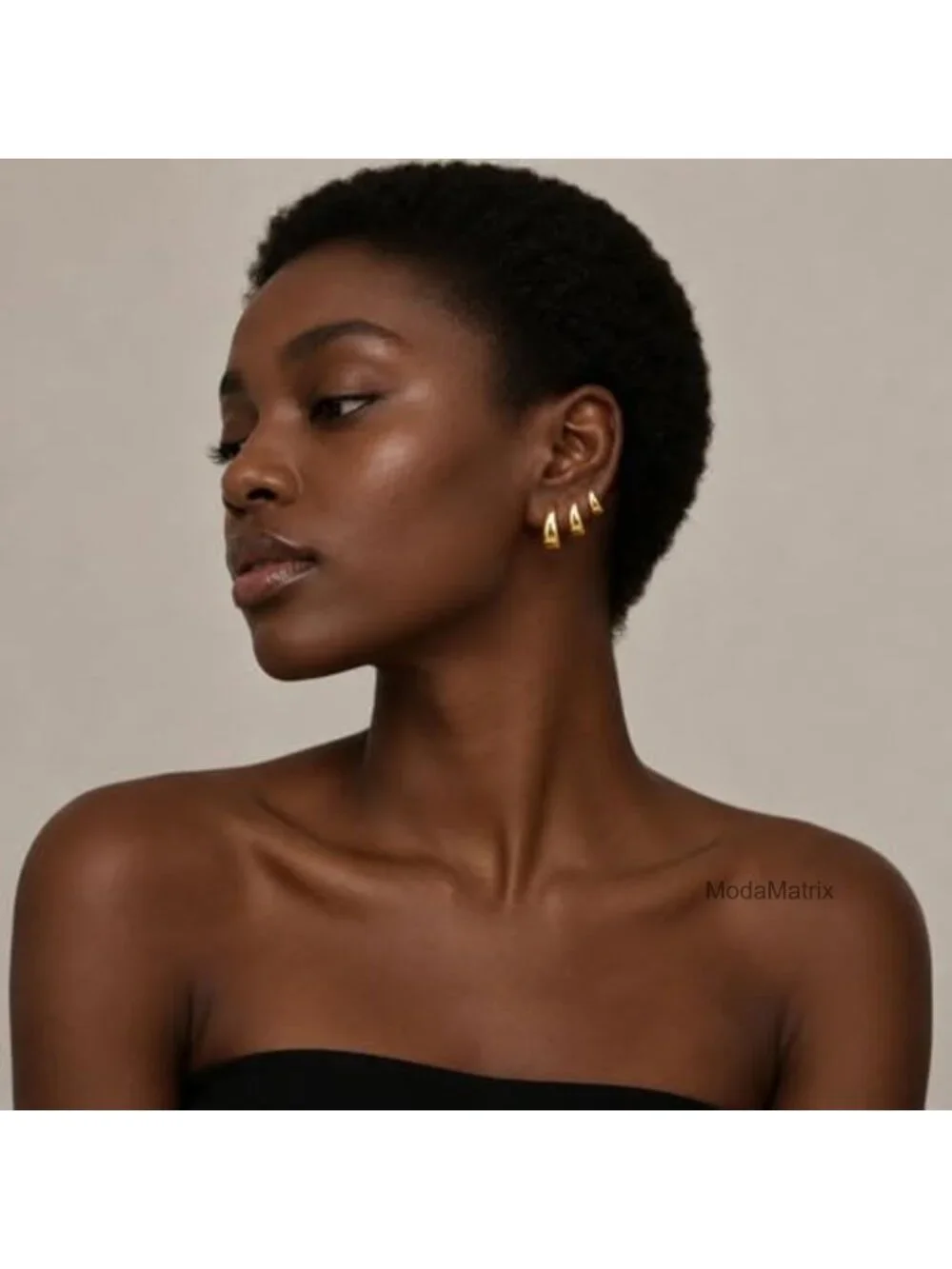 3 Pairs Gold Hoop Earrings Set Huggie Dainty Chunky Earrings Women